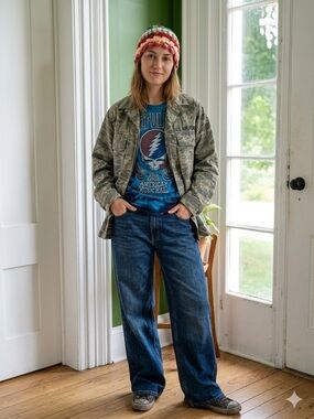 US Air Force ABU Tiger Stripe Uniform Coat Blouse Women’s 12R Staff Sergeant